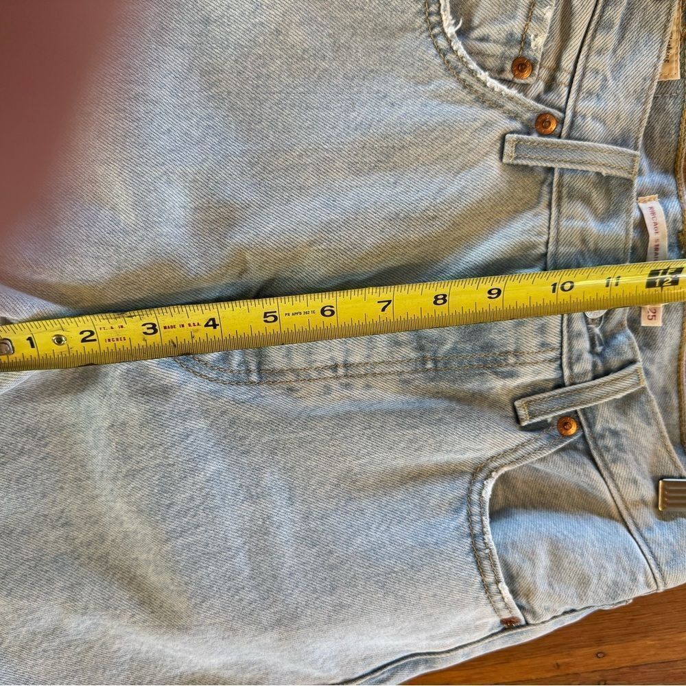 🐍Custom Levi’s Snake Reputation Embroidered Light Blue Jeans 25 - Picture 8 of 10